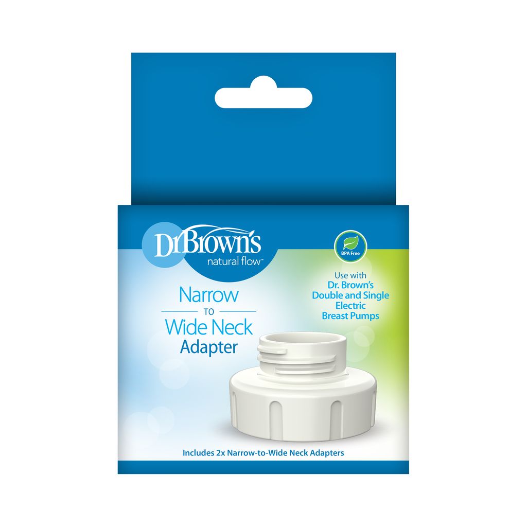 Dr. Brown's Narrow to Wide Neck Adapter for Electric Breast Pump, 2pk