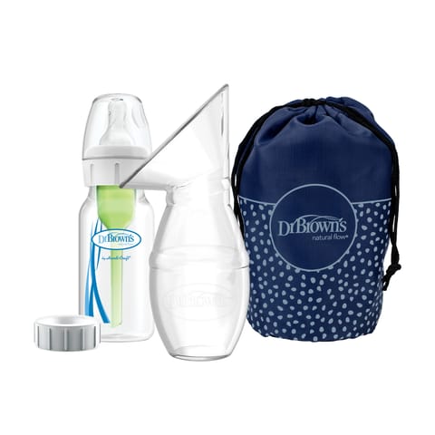 Dr. Brown's One-Piece Silicone Breast Pump With 120 Ml Pp W-N Options+ Baby Bottle
