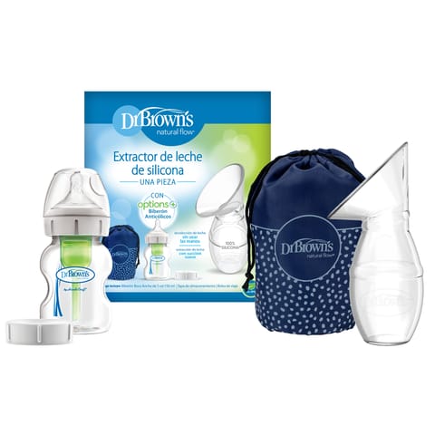 Dr. Brown's One-Piece Silicone Breast Pump With 150 Ml Pp W-N Options+ Baby Bottle