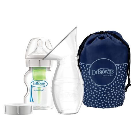 Dr. Brown's One-Piece Silicone Breast Pump With 150 Ml Pp W-N Options+ Baby Bottle