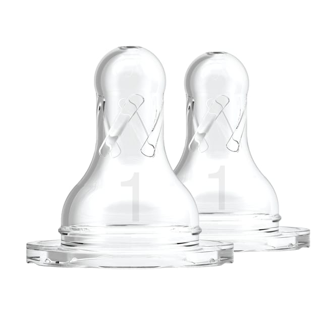 Dr. Brown's Natural Flow Level 1 Narrow Nipple - Set of 2 (0m+)