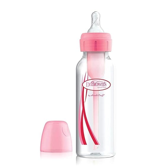 Dr. Brown's Narrow Neck Options Pink Bottle (250 Ml, Pack of 1, Pink)