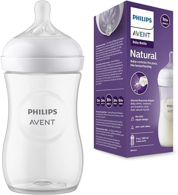 Philips Avent Natural Response Baby Bottle- 260ml Baby Milk Bottle