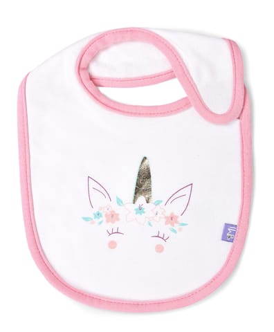 Mi Arcus Cotton Printed Feeding Bib Pack Of 3  for 0-3 Months Kids Newborn