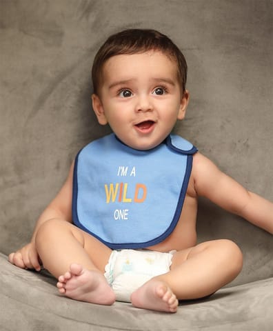 Mi Arcus Cotton Dino Printed Feeding Bib for 0-3 Months Kids Newborn Pack of 3