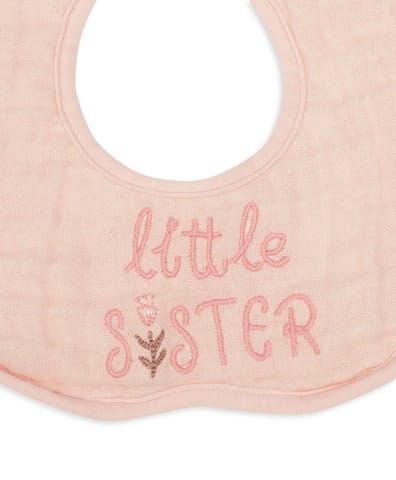 Mi Arcus Cotton Floral Printed Feeding Bib for 0-3 Months Kids Newborn Pack of 2