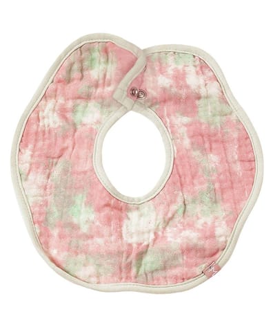 Mi Arcus Cotton Floral Printed Feeding Bib for 0-3 Months Kids Newborn Pack of 2