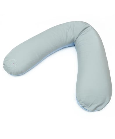 Mi Arcus Zipper Day & Night Woven Pregnancy Pillow for Sleeping SkyBlue (Free Size)