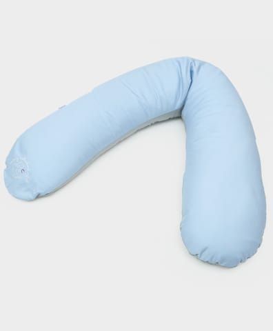Mi Arcus Zipper Day & Night Woven Pregnancy Pillow for Sleeping SkyBlue (Free Size)