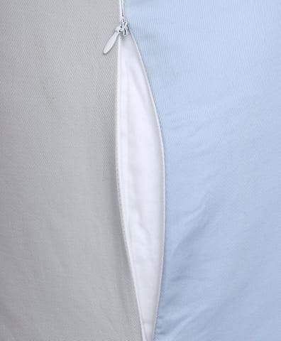 Mi Arcus Zipper Day & Night Woven Pregnancy Pillow for Sleeping SkyBlue (Free Size)