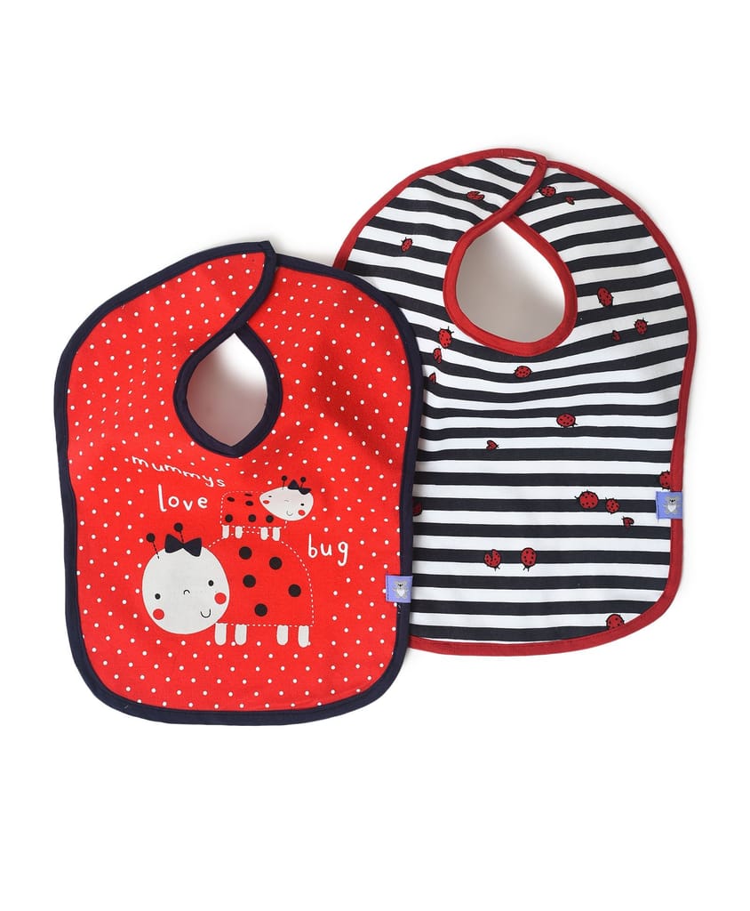 Mi Arcus Weaning Feeding Bib for 6 Months plus Kids Pack of 2