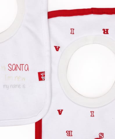 Mi Arcus Cotton Printed Feeding and Weaning Bib Set for 3-6 Months Comfortable for Kids Newborn Pack of 2 Feeding