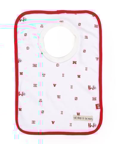 Mi Arcus Cotton Printed Feeding Bib Set for 0-3 Months Washable Reusable Comfortable Easily Adjustable for Kids Newborn Pack of 2 Feeding