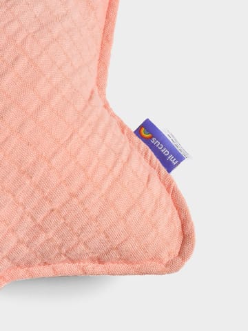 Mi Arcus Solid Peach Star Shape Cushion for Kids