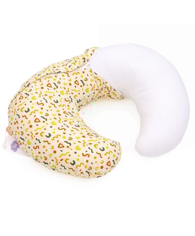 Mi Arcus Burpy Breast and Bottle Feeding Pillow for New Born Babies  Infant  Nursing Feeding Pillow C Shape Yellow Color