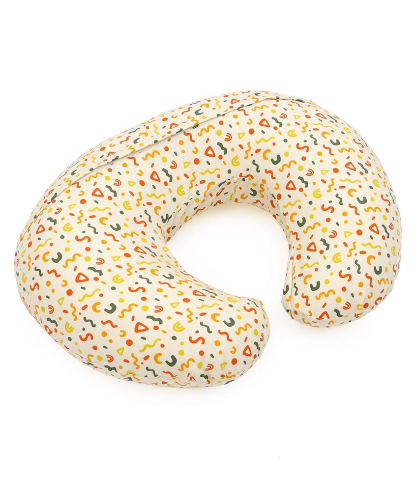 Mi Arcus Burpy Breast and Bottle Feeding Pillow for New Born Babies  Infant  Nursing Feeding Pillow C Shape Yellow Color