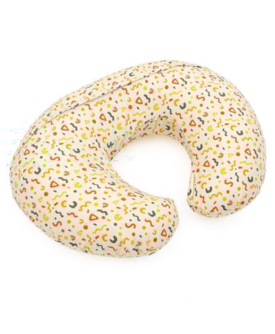 Mi Arcus Burpy Breast and Bottle Feeding Pillow for New Born Babies  Infant  Nursing Feeding Pillow C Shape Yellow Color