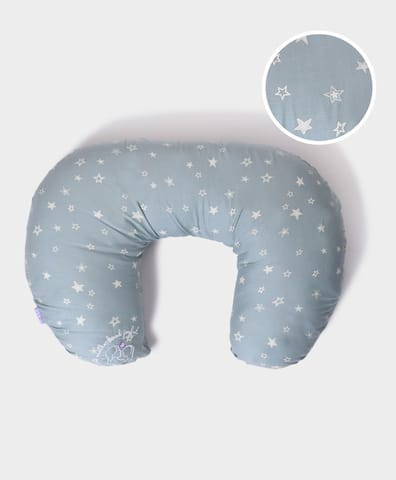 Mi Arcus   and  Cotton Nursing Burpy Feeding Pillow - Blue