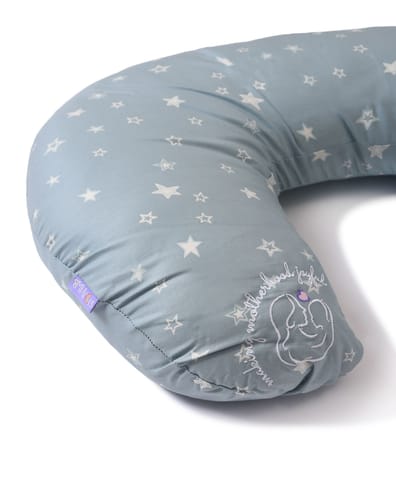 Mi Arcus   and  Cotton Nursing Burpy Feeding Pillow - Blue