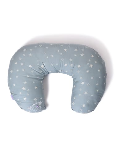 Mi Arcus   and  Cotton Nursing Burpy Feeding Pillow - Blue
