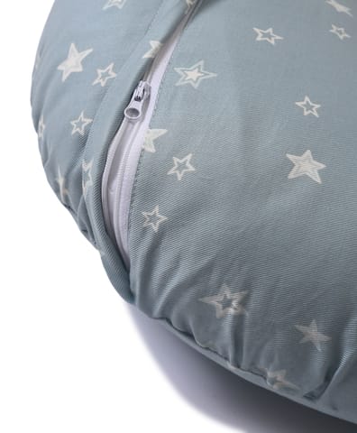 Mi Arcus   and  Cotton Nursing Burpy Feeding Pillow - Blue