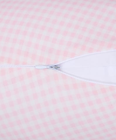 Mi Arcus Ultra Soft Pink Color Contour Pregnancy Pillow Sleep Pillow Fiber Filling for Ultimate Comfort Include Washable Zipper Cover