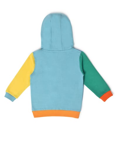 Mi Arcus Colorblock Hooded Sweatshirt with Zipper Closure