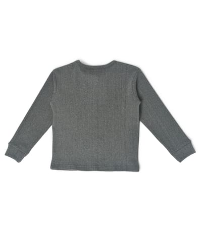 Mi Arcus Grey Knitted Thermal Sweatshirt with Jogger Set