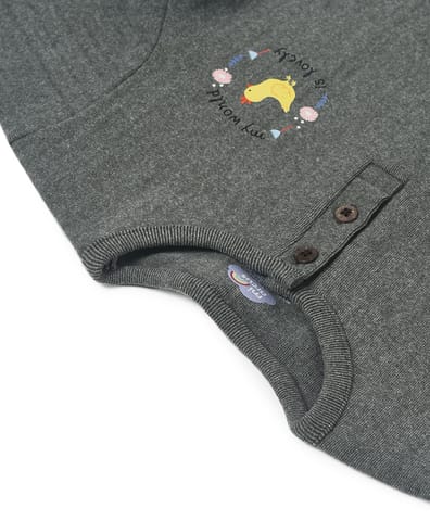Mi Arcus Grey Knitted Thermal Sweatshirt with Jogger Set
