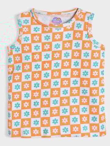 Mi Arcus Cotton Printed Sleeveless Tshirt for Kids Pack of 3