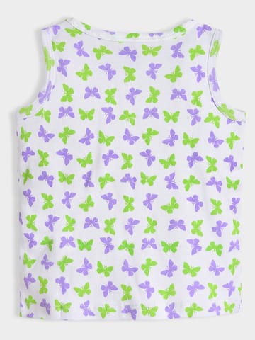 Mi Arcus Cotton Printed Sleeveless Tshirt for Kids Pack of 3