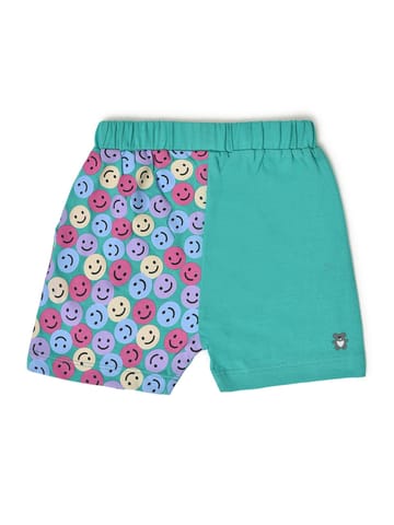 Mi Arcus Smile Print Regular Fit Shorts for Kids Pack of 3
