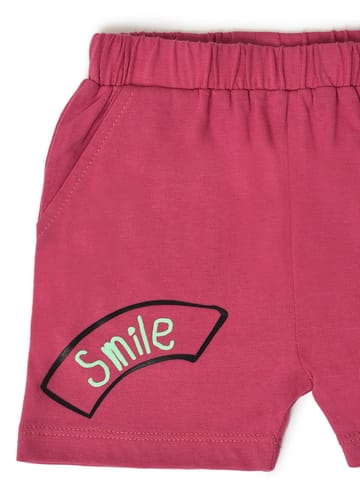 Mi Arcus Smile Print Regular Fit Shorts for Kids Pack of 3