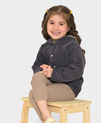 Mi Arcus Corduroy Hooded Jacket for Kids