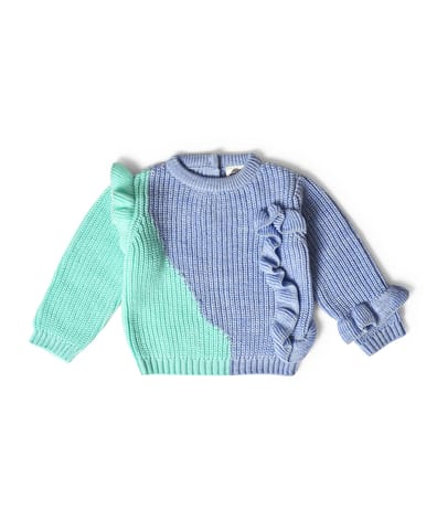 Mi Arcus Round Neck Full Sleeve Sweater for Girls