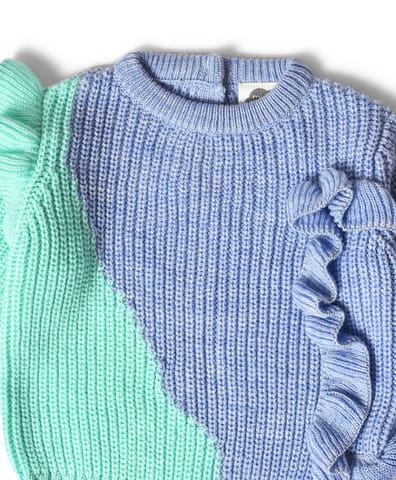 Mi Arcus Round Neck Full Sleeve Sweater for Girls