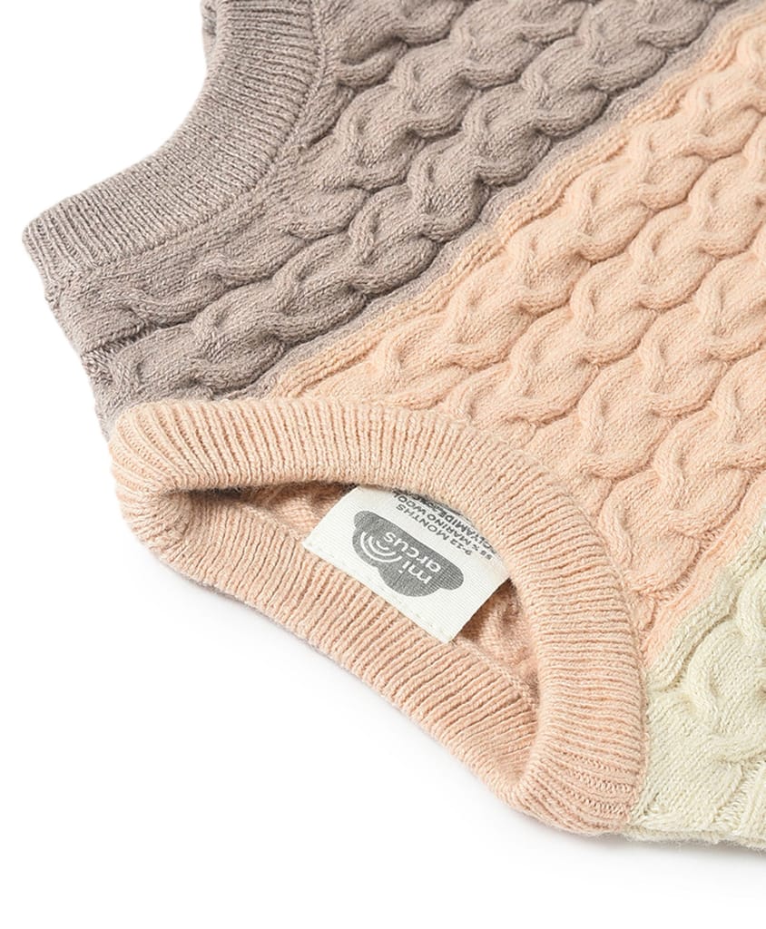 MI Arcus Colorblock Sleeveless Sweater for Kids