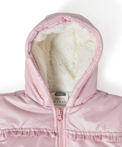 Mi Arcus Brown Full Sleeve Hooded Jacket for Kids