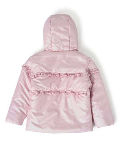 Mi Arcus Brown Full Sleeve Hooded Jacket for Kids