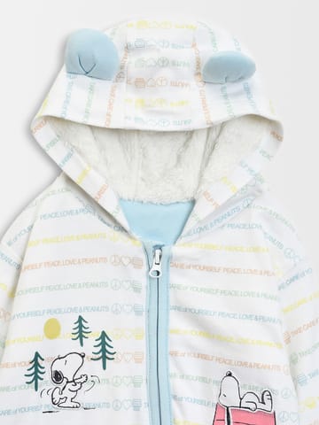 Mi Arcus Peanuts Printed Hooded Jumpsuit for Kids