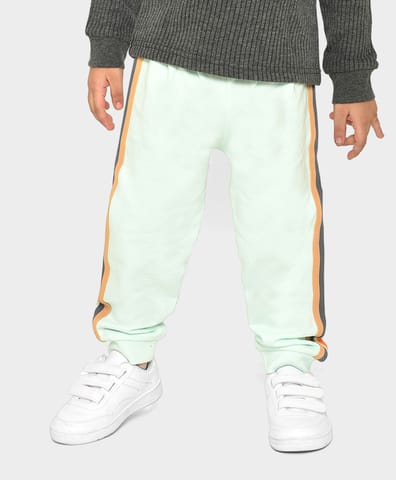 Mi Arcus Cotton Solid Striper Jogger for Kids