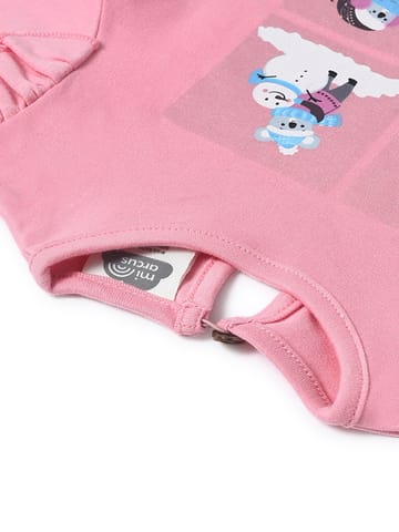 Mi Arcus Cotton Printed Full Sleeve Regular Top for Girls