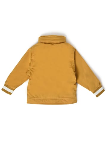 Mi Arcus Mustard Solid Full Sleeve Hooded Jacket for Kids