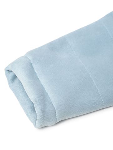 Mi Arcus Solid Sky Blue Hooded Full Sleeve Jacket for Kids