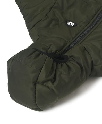 Mi Arcus Reversible Green Hooded Puffer Jacket for Kids