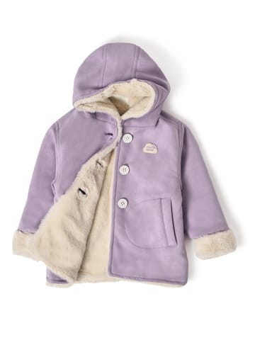 Mi Arcus Purple Solid Hooded Jacket for Kids