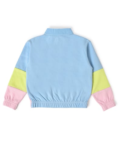 Mi Arcus Blue Collar Sweatshirt with Pyjama Set for Kids