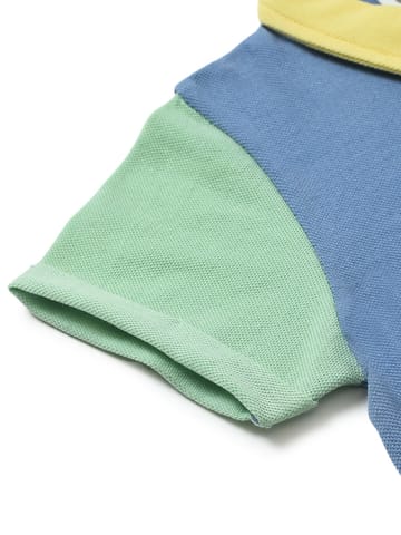 Mi Arcus Blue Collar Tshirt with Short Set for Kids