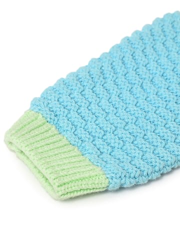 Mi Arcus Colourblocked Kniited Full Sleeve Cardigan for Girls