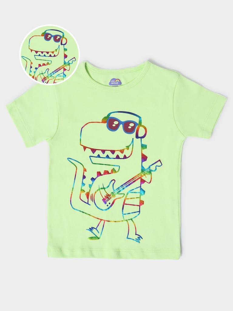 Mi Arcus Graphic Printed Cotton T-shirt for Kids